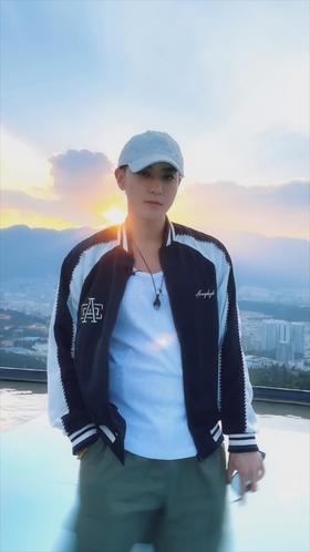 【YKYB黄子韬同款】拼色棒球服国潮牌2025新款高级感宽松夹克外套