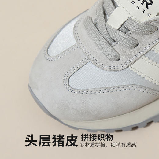 ZHR复古德训鞋女2025春季新款柔软透气阿甘鞋时尚百搭休闲鞋 商品图3