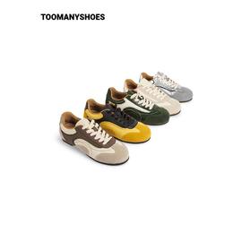 Toomanyshoes左岸咖啡运动休闲复古阿甘鞋德训鞋女