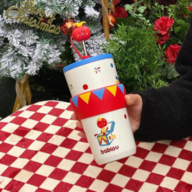 水杯花伴森戏团保温杯