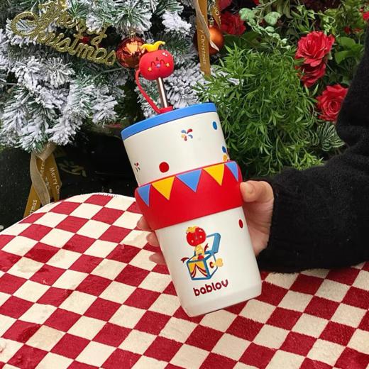 水杯花伴森戏团保温杯 商品图0