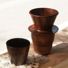 大漆器物 咖啡滤杯/铃铛杯 千年大漆+木旋手艺 玩出新花样