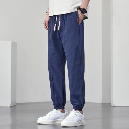 【DYF】大依优型大码男装松紧腰束脚休闲裤运动潮流宽松直筒休闲风胖子男士长裤子 商品图3