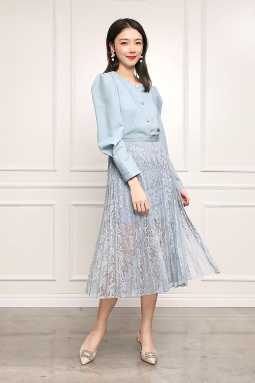 amadella 简约圆领蓝色外套 11886 商品图1