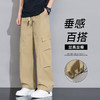 【DYF】大依优型大码直筒休闲裤宽松运动阔腿休闲长裤子美式工装裤男士潮流胖子 商品缩略图3
