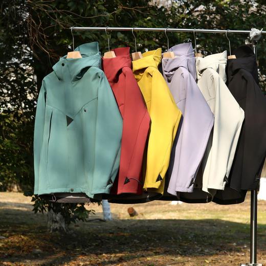 硬核户外！2025鼠家3M反光压胶男女款户外高强度软壳连帽冲锋夹克！ 商品图0