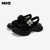 MIO米奥厚底凉鞋女钻饰休闲复古显高外穿时尚一脚蹬M253130632 商品缩略图2
