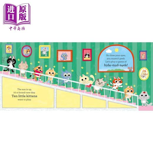 【中商原版】10只小猫 Ten Little Kittens 英文原版 儿童绘本 亲子童谣 动物图画书 寻找和发现游戏书 进口童书 3-6岁 精装 商品图1