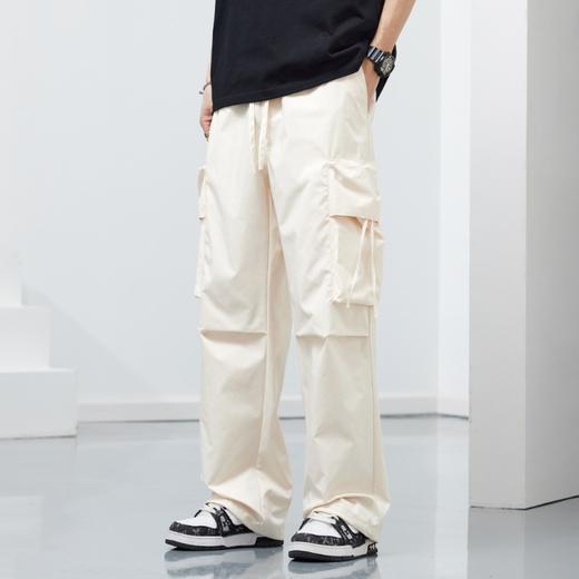 【DYF】大依优型大码男装松紧腰直筒工装休闲裤宽松运动休闲风潮流男士胖子长裤 商品图3