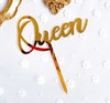 亚克力插件 金色Queen 女王节母亲节装饰插件 1支 商品缩略图0