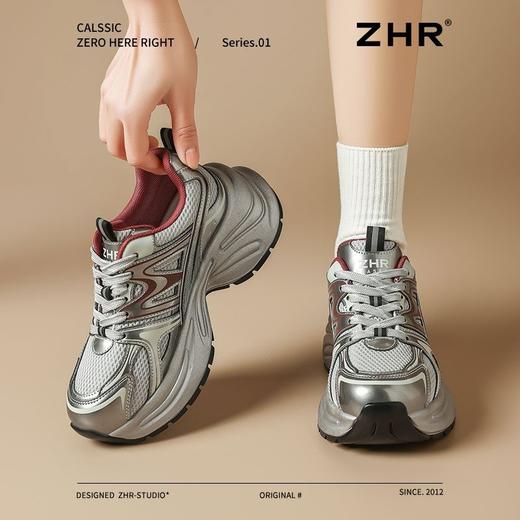 ZHR厚底增高老爹鞋女春季新款透气舒适运动休闲鞋女耐磨轻量女鞋 商品图4