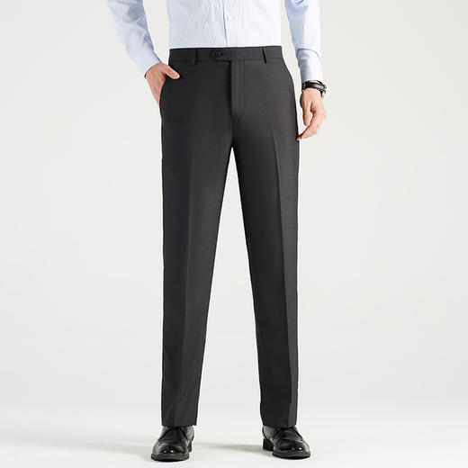 圣得西易打理羊毛西装裤男士2025秋季款商务职业正装休闲长裤 商品图1