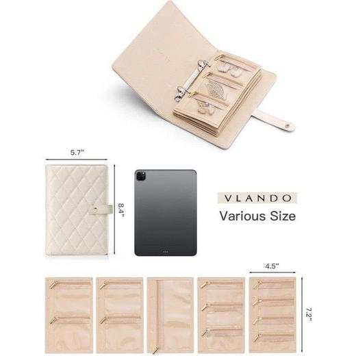 【黄金收纳书！防氧化加厚设计，大容量透明PVC材质】黄金首饰收纳书 防氧化收纳盒 加厚耳环项链 大容量透明PVC饰品活页-QQ 商品图6