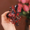 红色刺绣蝴蝶发夹盘发鲨鱼夹高端发抓 Z1122 商品缩略图3
