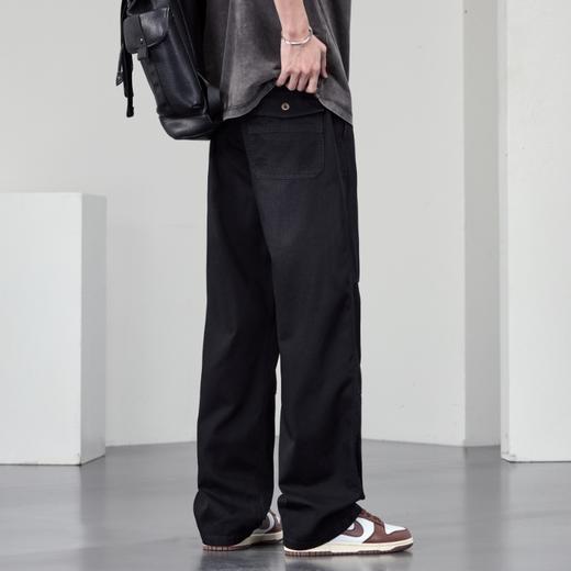 【DYF】大依优型大码男装休闲牛仔裤松紧腰运动宽松直筒休闲风长裤子 商品图3