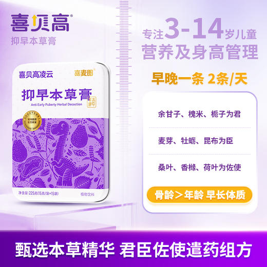 ² 【抑早本草膏】琚玮教授研发 15克/袋*15袋/盒 HM02-CRMM-XBG（HOT） 商品图1