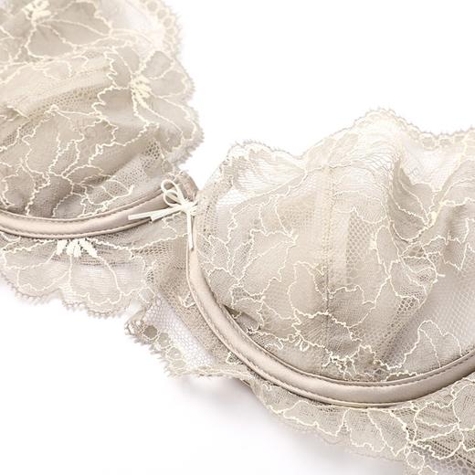 【3F】【列维斯蕾丝 兔耳朵】安莉芳薄款单层围大胸文胸女内衣EB00370 商品图2