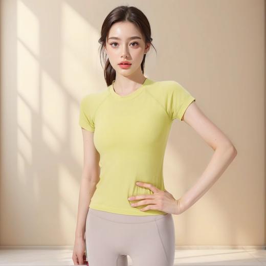 跃牌【美西西系列】lulu Swiftly Tech夏瑜伽服紧身女修身短袖速干恤运动健身上衣DX-218 商品图2