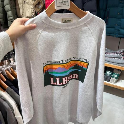 一店7k （纯原过检！）四针六线工艺！配色完美 舒适度 💯分 ！L.L.B情侣款圆领插肩袖卫衣 3款选 商品图1