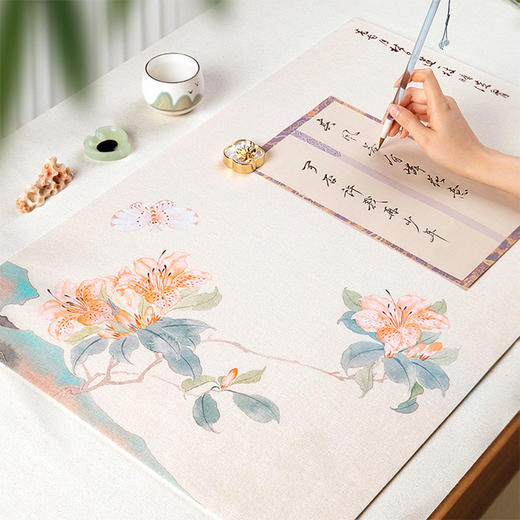 彩绘小清新毛毡毛笔字画毡布毡加厚毛毡书画垫创意国潮桌垫练字文 商品图4