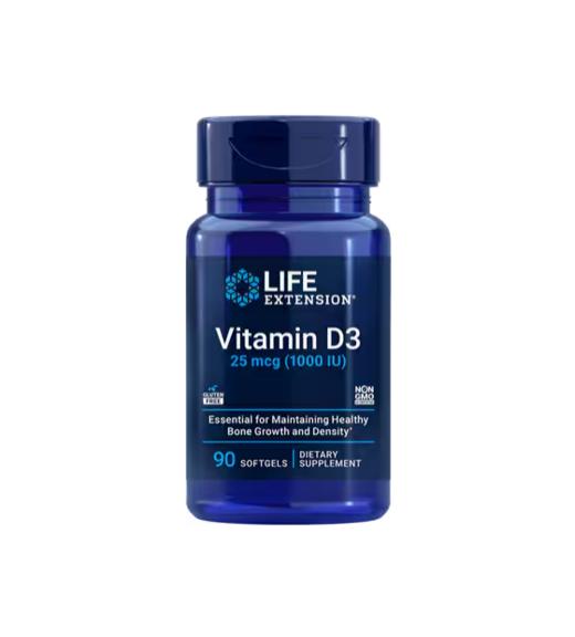 Life维生素D3软凝胶1000IU 25微克90粒 商品图0