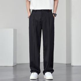 【DYF】大依优型大码小西裤休闲裤男春夏季冰丝薄款黑色正装西服裤直筒休闲长裤西装裤