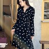 顺丰包邮洛诗琳34832稀缺真丝不规则波点装饰链条连衣裙22783 商品缩略图0