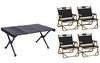 飞图乐（FTLY）全铝合金折叠桌椅套装-暄曜黑 商品缩略图0