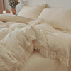 【A类纯棉皱皱纱流苏四件套】全棉双层纱皱皱纱流苏款四件套床品被套纯色A类件套 商品缩略图11