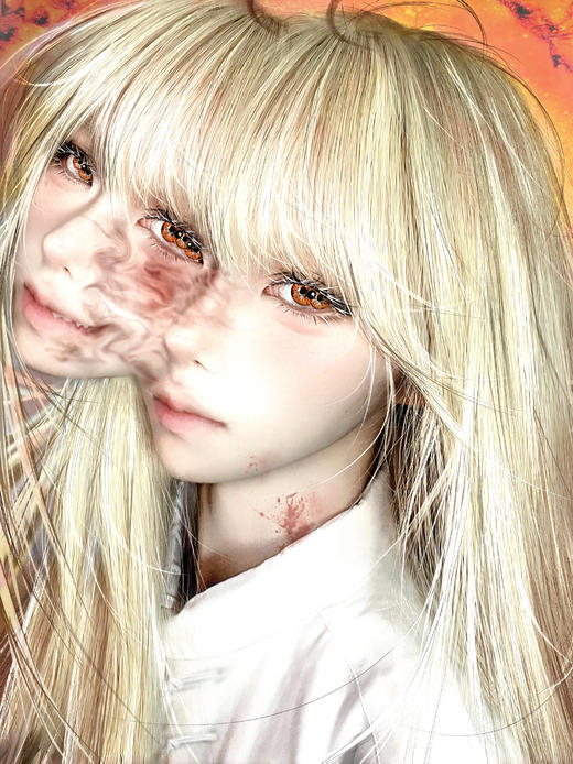 NinaMond半年抛 | 重瞳子红&重瞳子金&重瞳子蓝  14.5mm白狮参考着色大直径 半年抛2片 商品图12