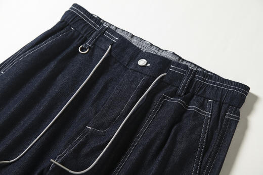 贝纳川时尚微阔设计独特锥型牛仔裤ECP230003776 商品图3