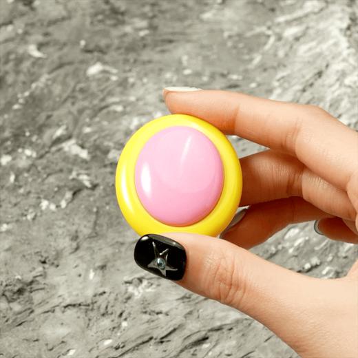 【太空梦游记】太空宝石·粉 POPGRIP泡泡骚手机粘贴式气囊支架 Bonbon立体树脂系列 粉色 商品图3