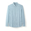 秋季新款全棉长袖衬衫男式修身简约工装衬衣男士条纹潮流商务寸衫    LSBT-LB2118 商品缩略图3