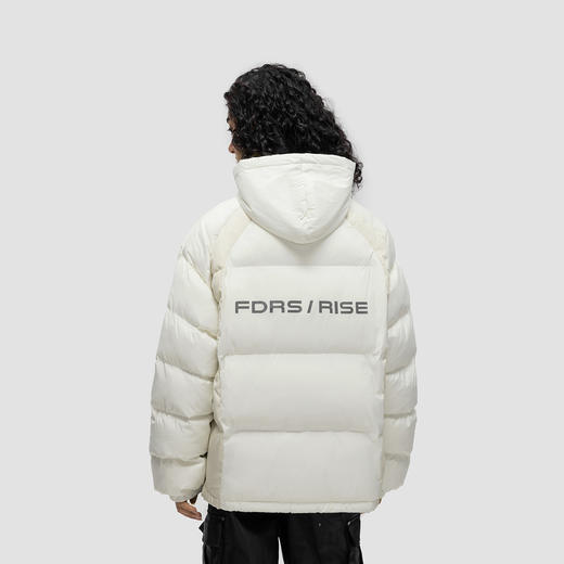 FDR 国潮美式拼接连帽棉衣棉服男女秋冬季加厚情侣宽松面包服外套 商品图3