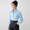 IWY/早春新款蓝色衬衫女气质商务国考公务员面试西装内搭AB195 商品缩略图3
