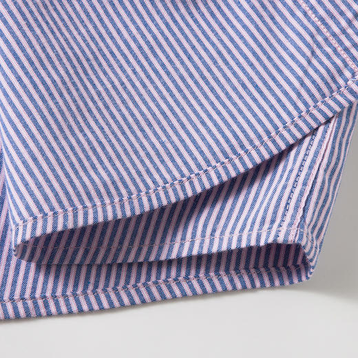 【莱赛尔棉】罗蒙春秋男士经典条纹长袖衬衫商务翻领休闲百搭通勤职业上班衬衫男 商品图5