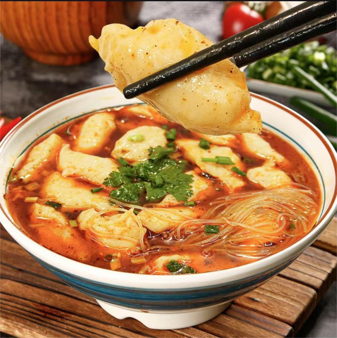 温州小吃鱼肉丸180克 浓香味/香辣味 5分钟速食送面饼 Q弹爽滑鱼香浓郁