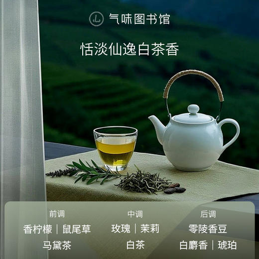 【茶香调香水】气味图书馆淡香水月下白茶香型50ml 商品图2