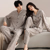 雀说长袖长裤纯棉情侣睡衣春季套装秋天休闲大码可外穿透气家居服AL 商品缩略图0