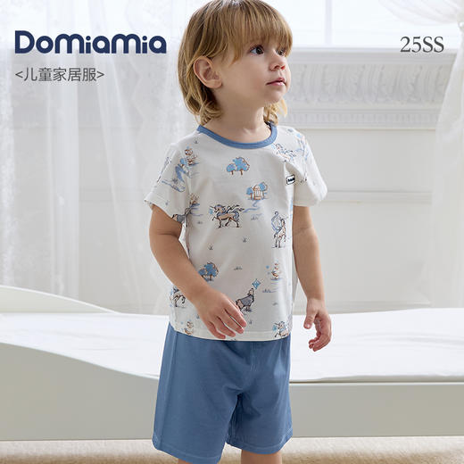 Domiamia宝宝家居服新生儿爬服婴儿衣服春夏款连体衣夏季短袖睡衣 商品图2