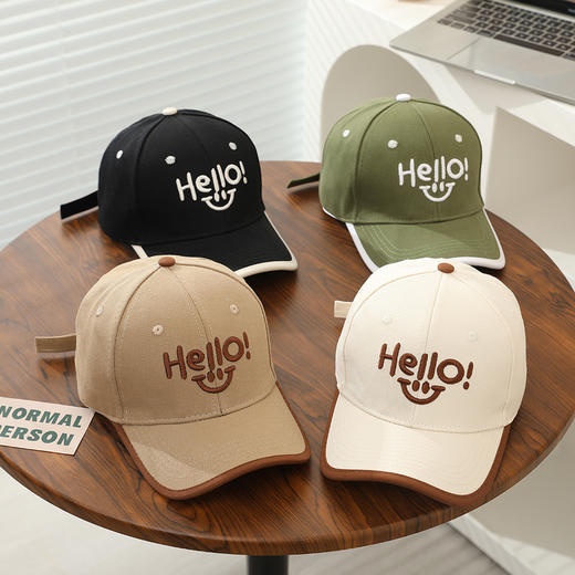 【硬顶设计，时尚洋气，遮阳防晒】刺绣字母儿童棒球帽子 硬顶休闲 遮阳棒球帽 春款洋气时尚棒球帽-QQ 商品图3