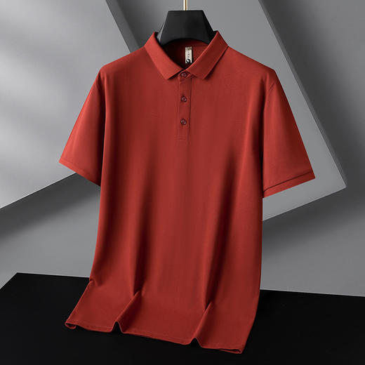 【DG】大依优型大码短袖POLO衫加肥大号红色短袖体恤男翻领打底衫胖子宽松本命年 商品图7