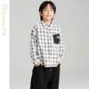笛莎千与2025春季新款男童时尚休闲格纹长袖衬衫 商品缩略图0