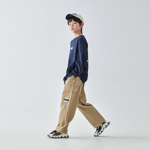 蓝汽水 2025春夏第一波新品斜纹工装裤-807B256014JY 商品图3