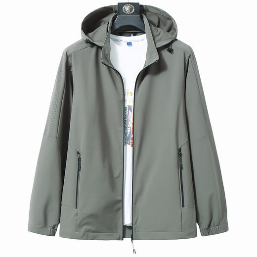 【DWN】大依优型春秋新款户外可拆卸帽外套男士加肥加大码宽松休闲夹克 商品图4