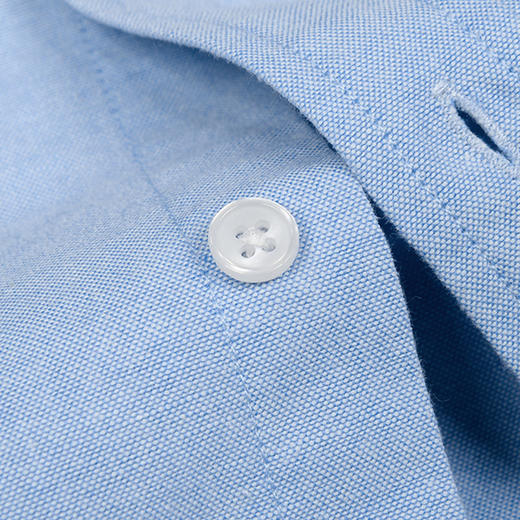 【牛津纺】罗蒙男士春秋款长袖衬衫百搭舒适纯色休闲上班通勤经典翻领男衬衫 商品图11