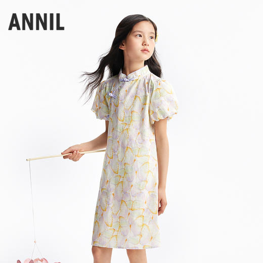 女童短袖连衣裙夏季新款安奈儿童装小程序专享EG523089 商品图2