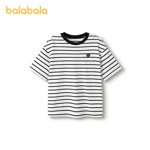 巴拉巴拉童装儿童短袖T恤2025新款男童女童夏装吸湿速干亲子上衣 商品图4
