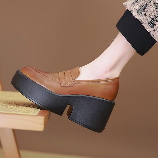 【预售5天】内增高乐福鞋，尖头新款英伦风小皮鞋ZMXY&ZM2488-1 商品图4