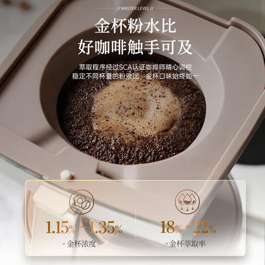 摩飞电器全自动美式咖啡机研磨一体家用全自动豆粉两用自动清洁智能保温咖啡壶双层滤网自动清洗 MR7009 【冷热萃取】美式全自动咖啡机 商品图4